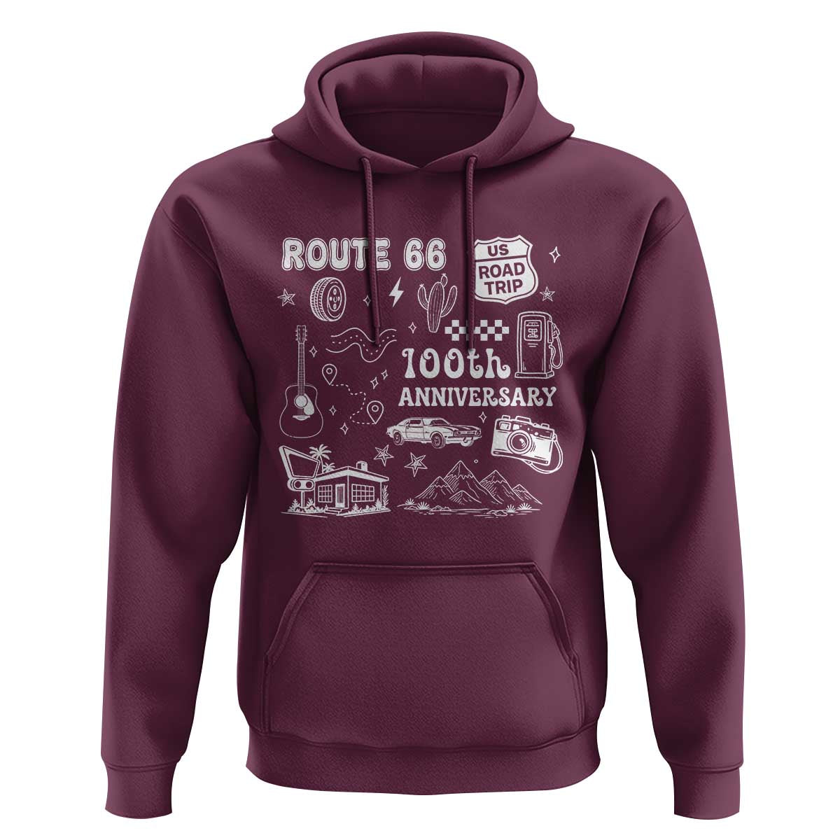 Route Highway 66 100th Anniversary Hoodie The Mother Road Centennial