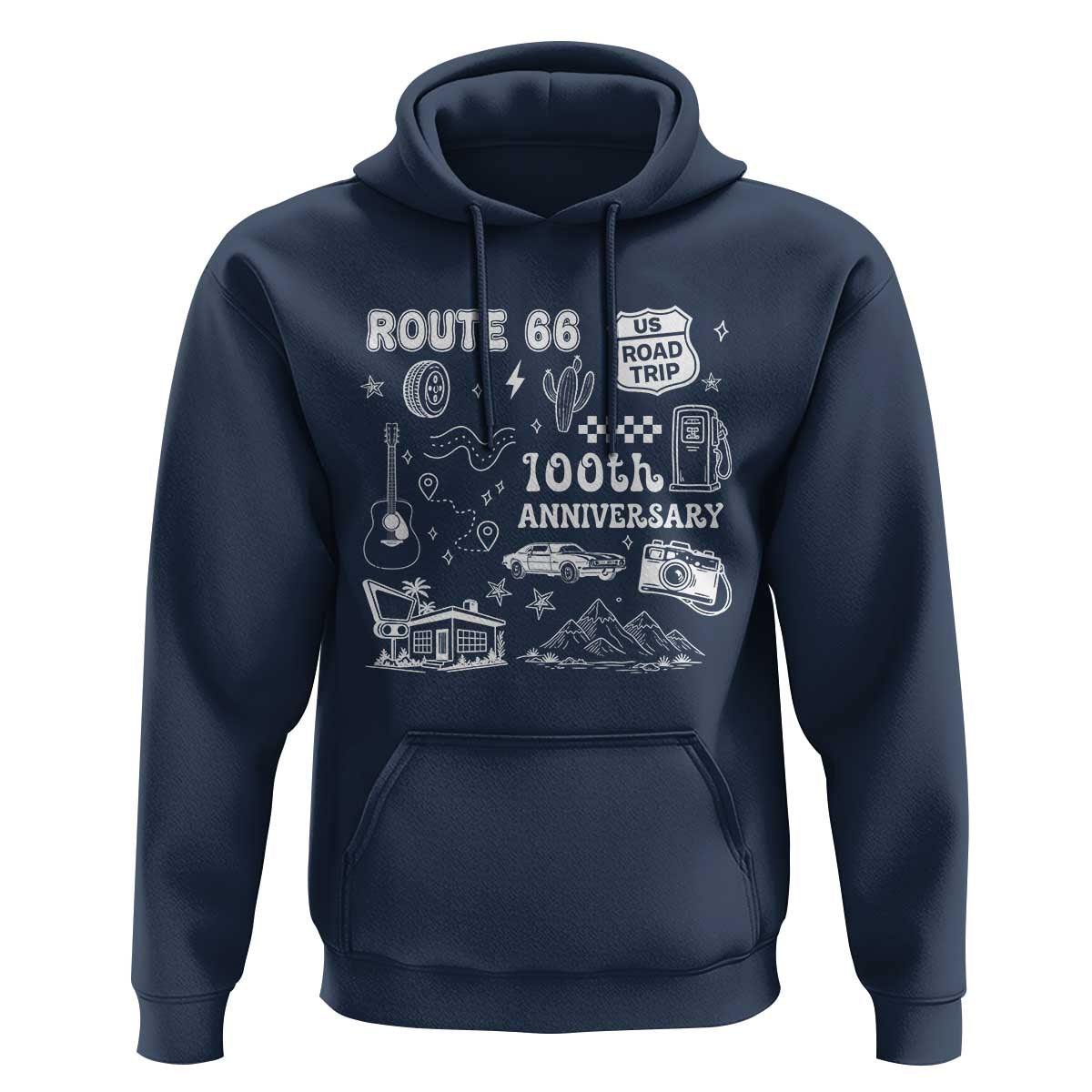 Route Highway 66 100th Anniversary Hoodie The Mother Road Centennial