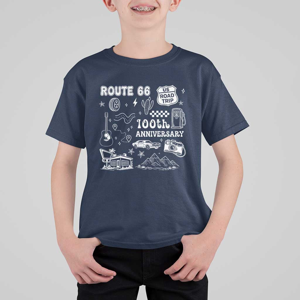 Route Highway 66 100th Anniversary T Shirt For Kid The Mother Road Centennial