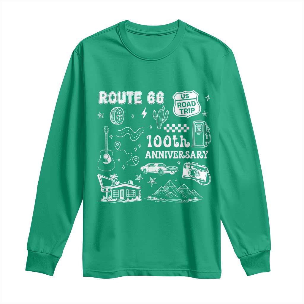 Route Highway 66 100th Anniversary Long Sleeve Shirt The Mother Road Centennial
