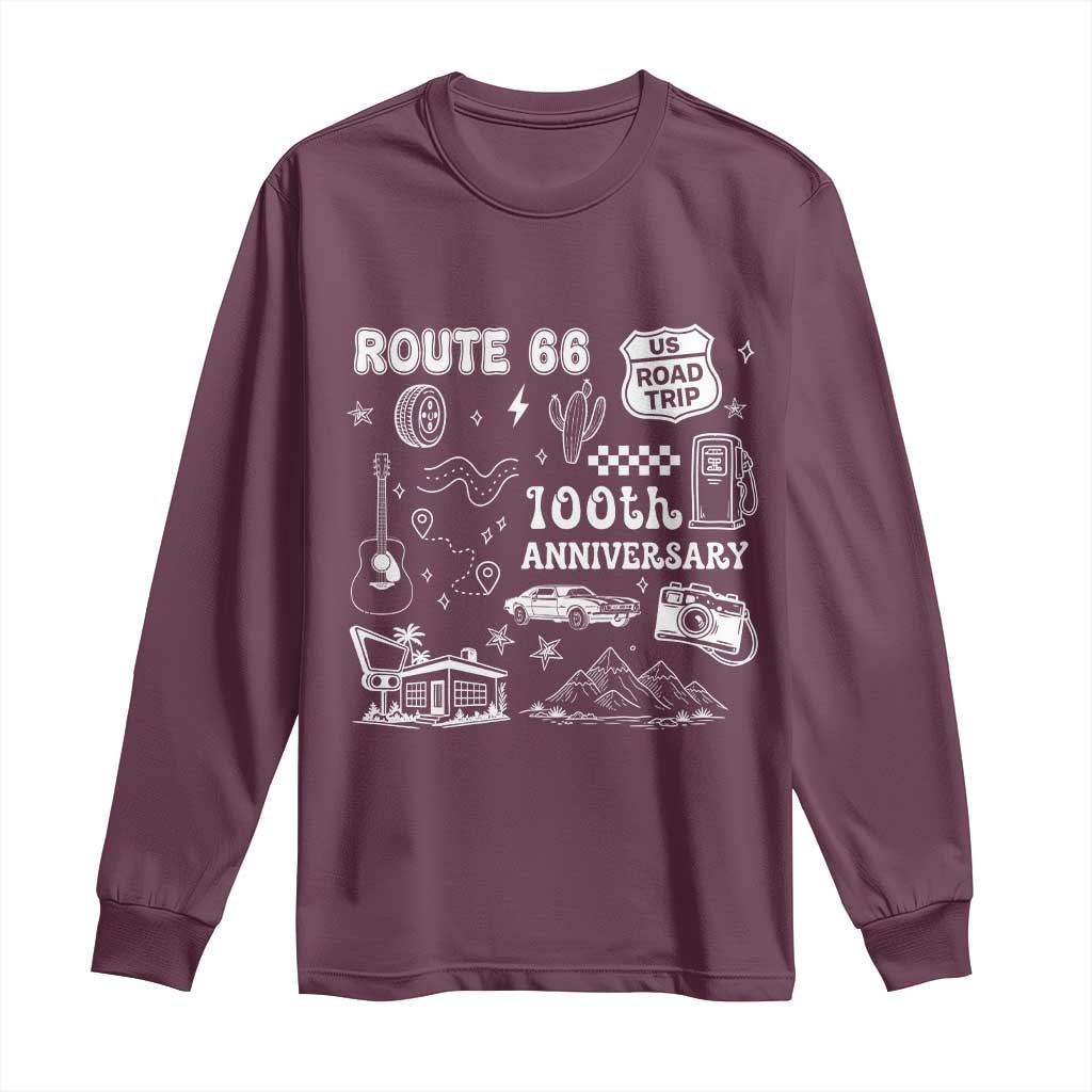 Route Highway 66 100th Anniversary Long Sleeve Shirt The Mother Road Centennial