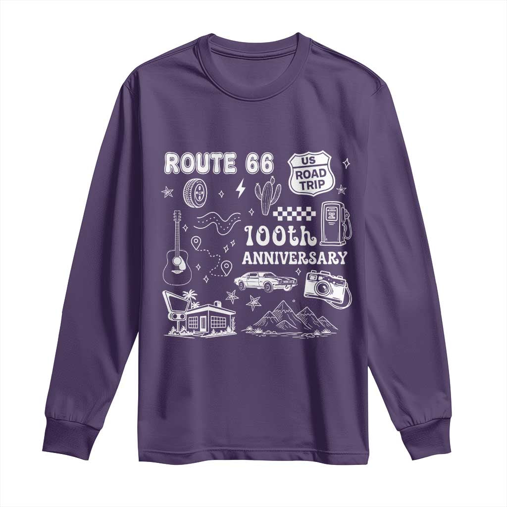 Route Highway 66 100th Anniversary Long Sleeve Shirt The Mother Road Centennial