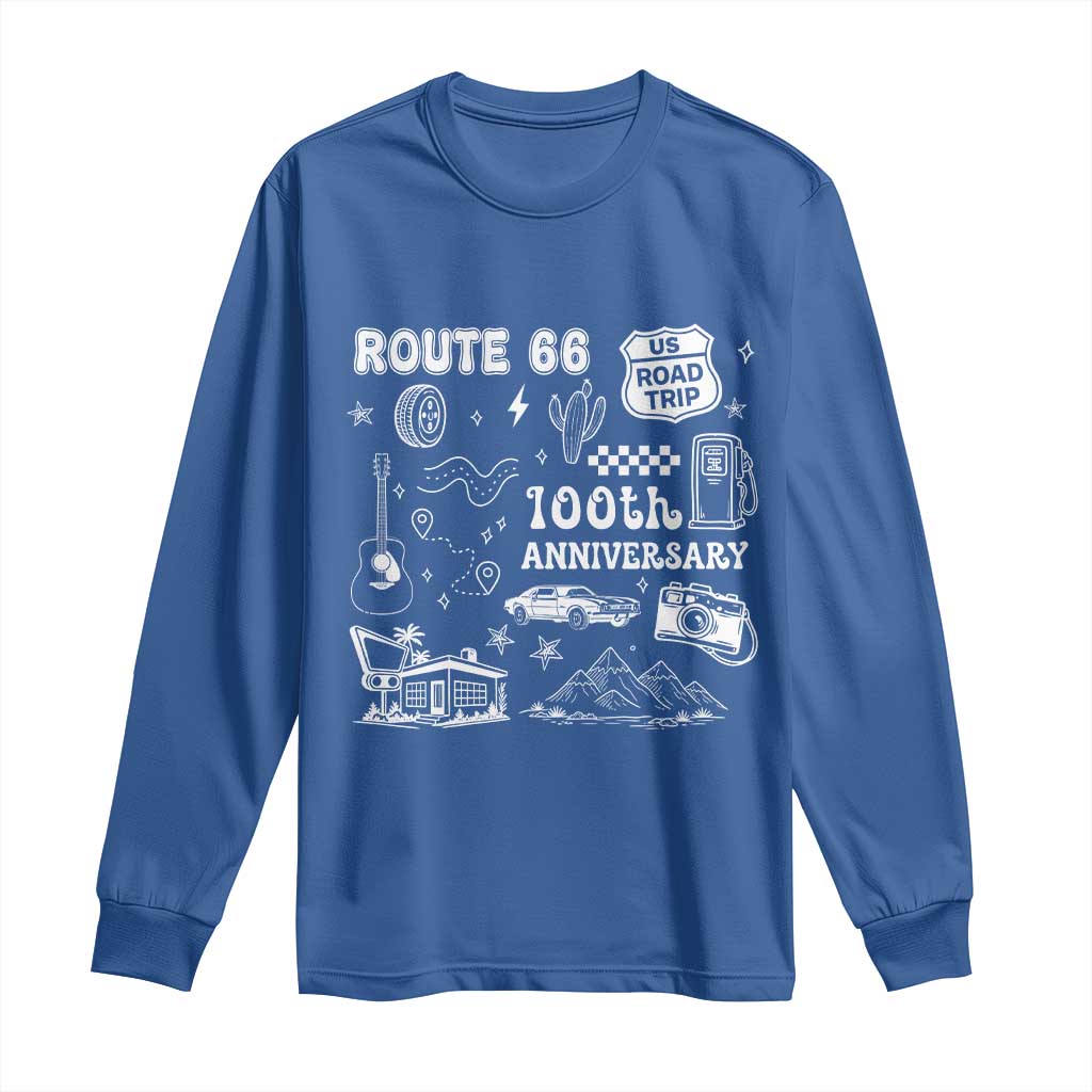 Route Highway 66 100th Anniversary Long Sleeve Shirt The Mother Road Centennial
