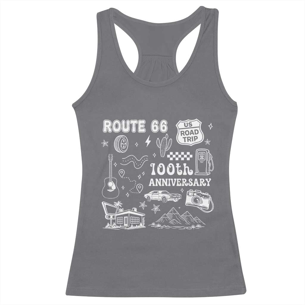Route Highway 66 100th Anniversary Racerback Tank Top The Mother Road Centennial