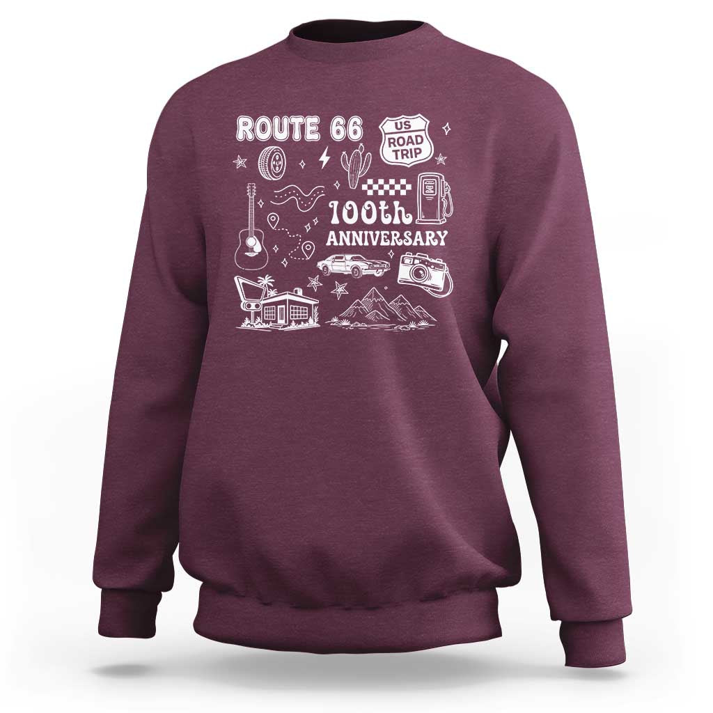 Route Highway 66 100th Anniversary Sweatshirt The Mother Road Centennial