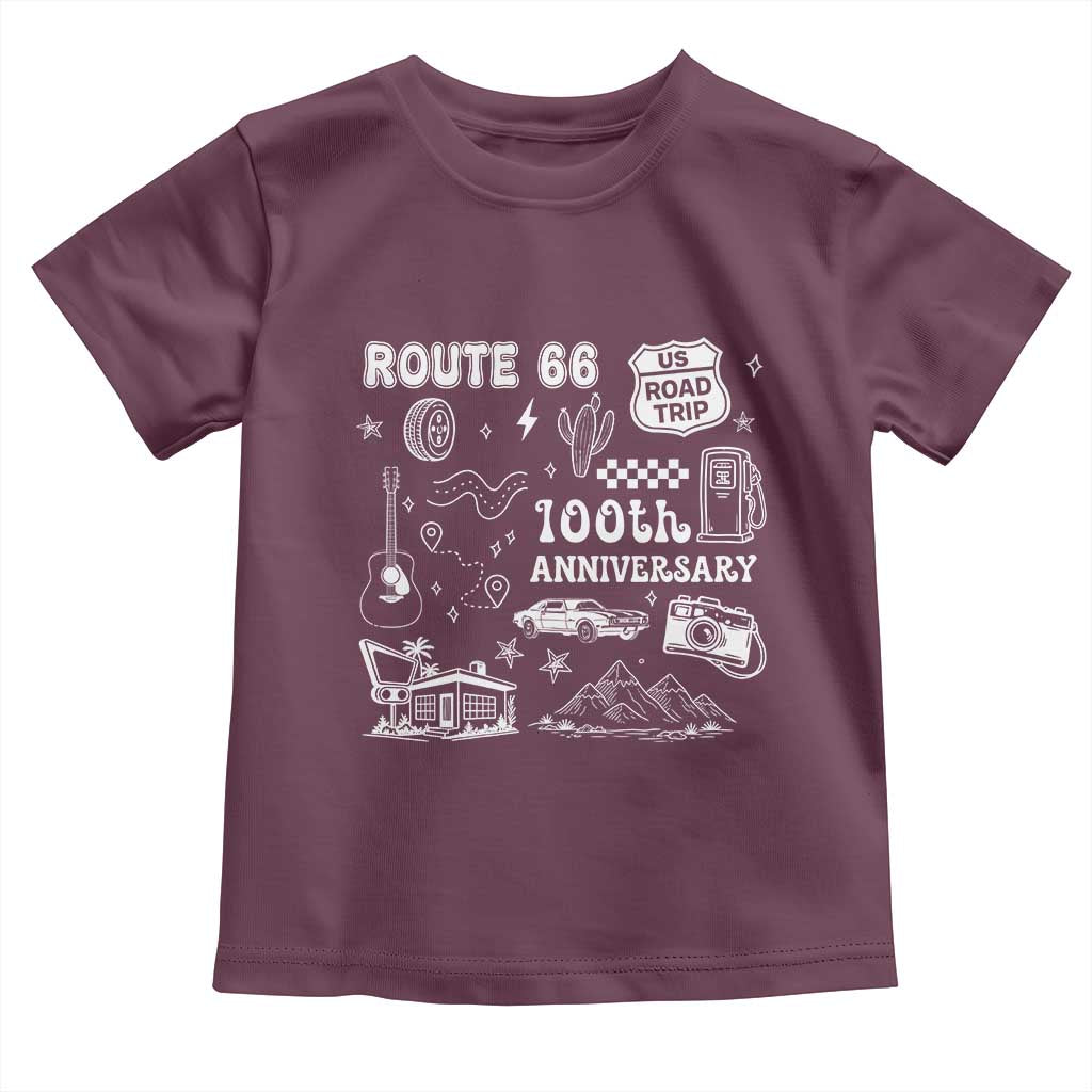 Route Highway 66 100th Anniversary Toddler T Shirt The Mother Road Centennial