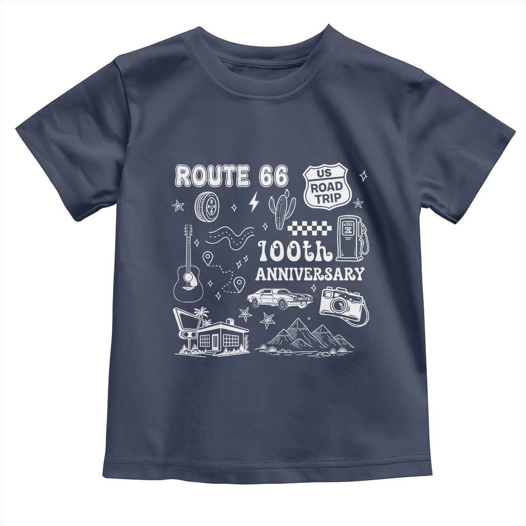 Route Highway 66 100th Anniversary Toddler T Shirt The Mother Road Centennial