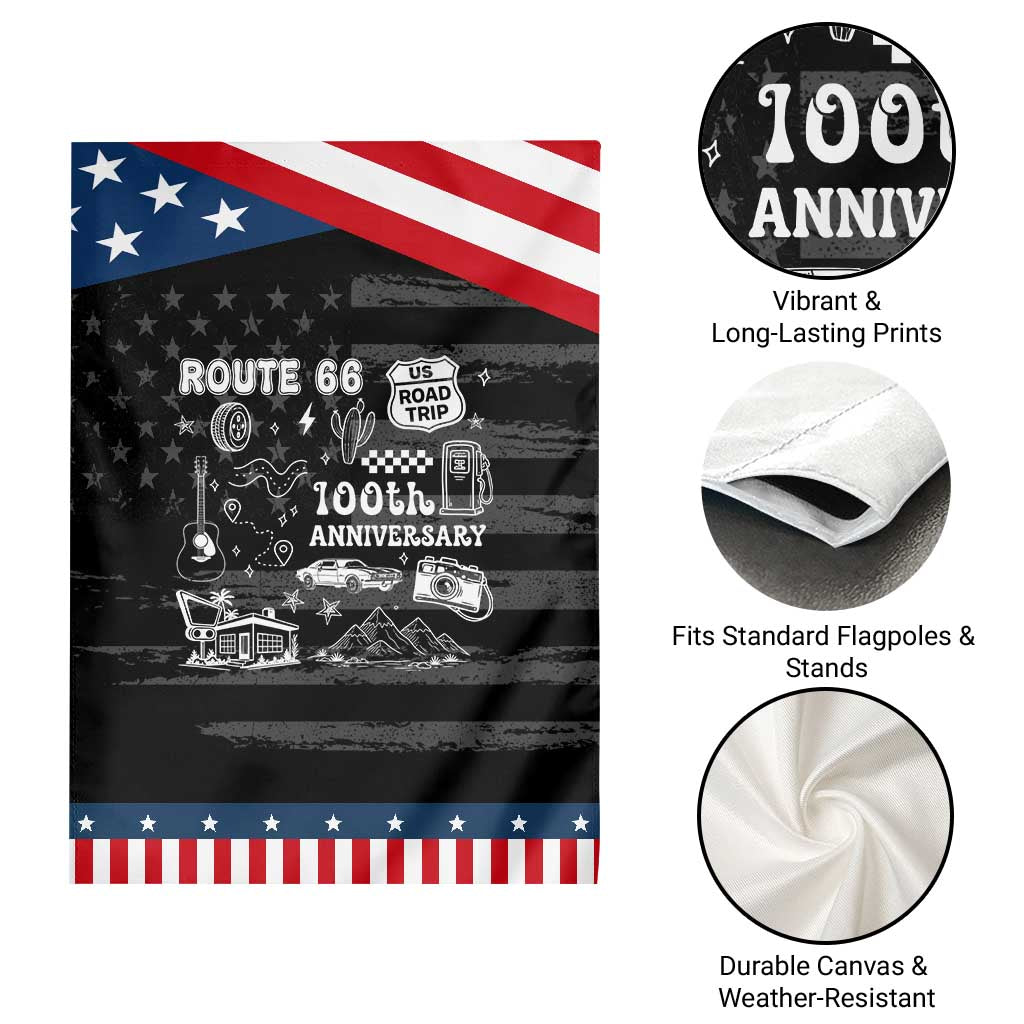 Route Highway 66 100th Anniversary Garden Flag The Mother Road Centennial