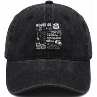 Route Highway 66 100th Anniversary Washed Cotton Baseball Cap The Mother Road Centennial