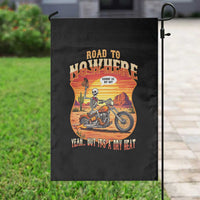 Funny Route Highway 66 Biker Skeleton Garden Flag Road To Adventure