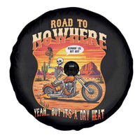 Funny Route Highway 66 Biker Skeleton Spare Tire Cover Road To Adventure