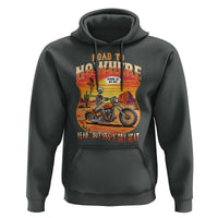Funny Route Highway 66 Biker Skeleton Hoodie Road To Adventure