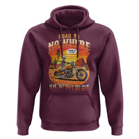 Funny Route Highway 66 Biker Skeleton Hoodie Road To Adventure