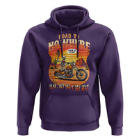 Funny Route Highway 66 Biker Skeleton Hoodie Road To Adventure