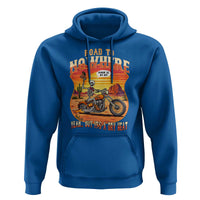 Funny Route Highway 66 Biker Skeleton Hoodie Road To Adventure