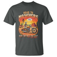 Funny Route Highway 66 Biker Skeleton T Shirt Road To Adventure