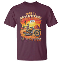Funny Route Highway 66 Biker Skeleton T Shirt Road To Adventure