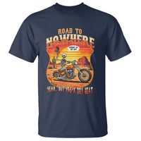 Funny Route Highway 66 Biker Skeleton T Shirt Road To Adventure
