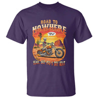Funny Route Highway 66 Biker Skeleton T Shirt Road To Adventure