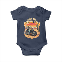 Funny Route Highway 66 Goose Biker Baby Onesie Ride The Mother Road