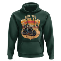 Funny Route Highway 66 Goose Biker Hoodie Ride The Mother Road