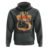 Funny Route Highway 66 Goose Biker Hoodie Ride The Mother Road