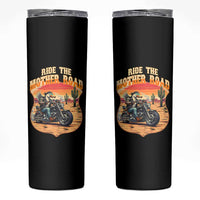 Funny Route Highway 66 Goose Biker Skinny Tumbler Ride The Mother Road