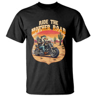 Funny Route Highway 66 Goose Biker T Shirt Ride The Mother Road