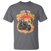 Funny Route Highway 66 Goose Biker T Shirt Ride The Mother Road