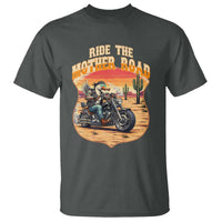 Funny Route Highway 66 Goose Biker T Shirt Ride The Mother Road