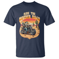 Funny Route Highway 66 Goose Biker T Shirt Ride The Mother Road