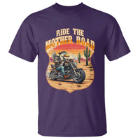 Funny Route Highway 66 Goose Biker T Shirt Ride The Mother Road