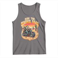 Funny Route Highway 66 Goose Biker Tank Top Ride The Mother Road