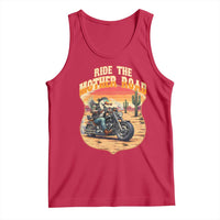 Funny Route Highway 66 Goose Biker Tank Top Ride The Mother Road