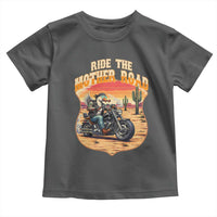 Funny Route Highway 66 Goose Biker Toddler T Shirt Ride The Mother Road