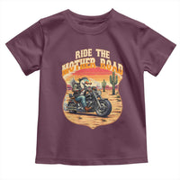Funny Route Highway 66 Goose Biker Toddler T Shirt Ride The Mother Road