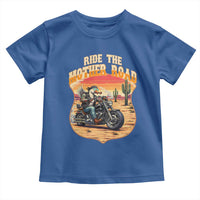 Funny Route Highway 66 Goose Biker Toddler T Shirt Ride The Mother Road