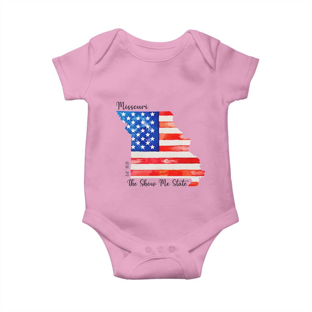 The Show Me State Est 1821 Baby Onesie Proud Missourian Gift