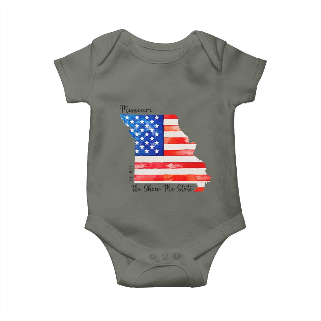 The Show Me State Est 1821 Baby Onesie Proud Missourian Gift