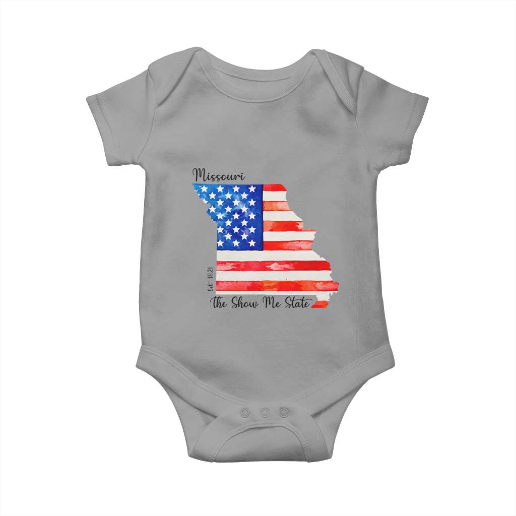 The Show Me State Est 1821 Baby Onesie Proud Missourian Gift