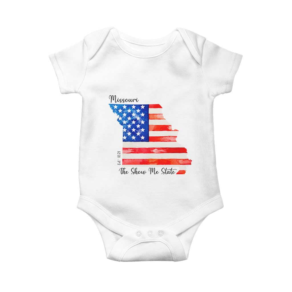 The Show Me State Est 1821 Baby Onesie Proud Missourian Gift