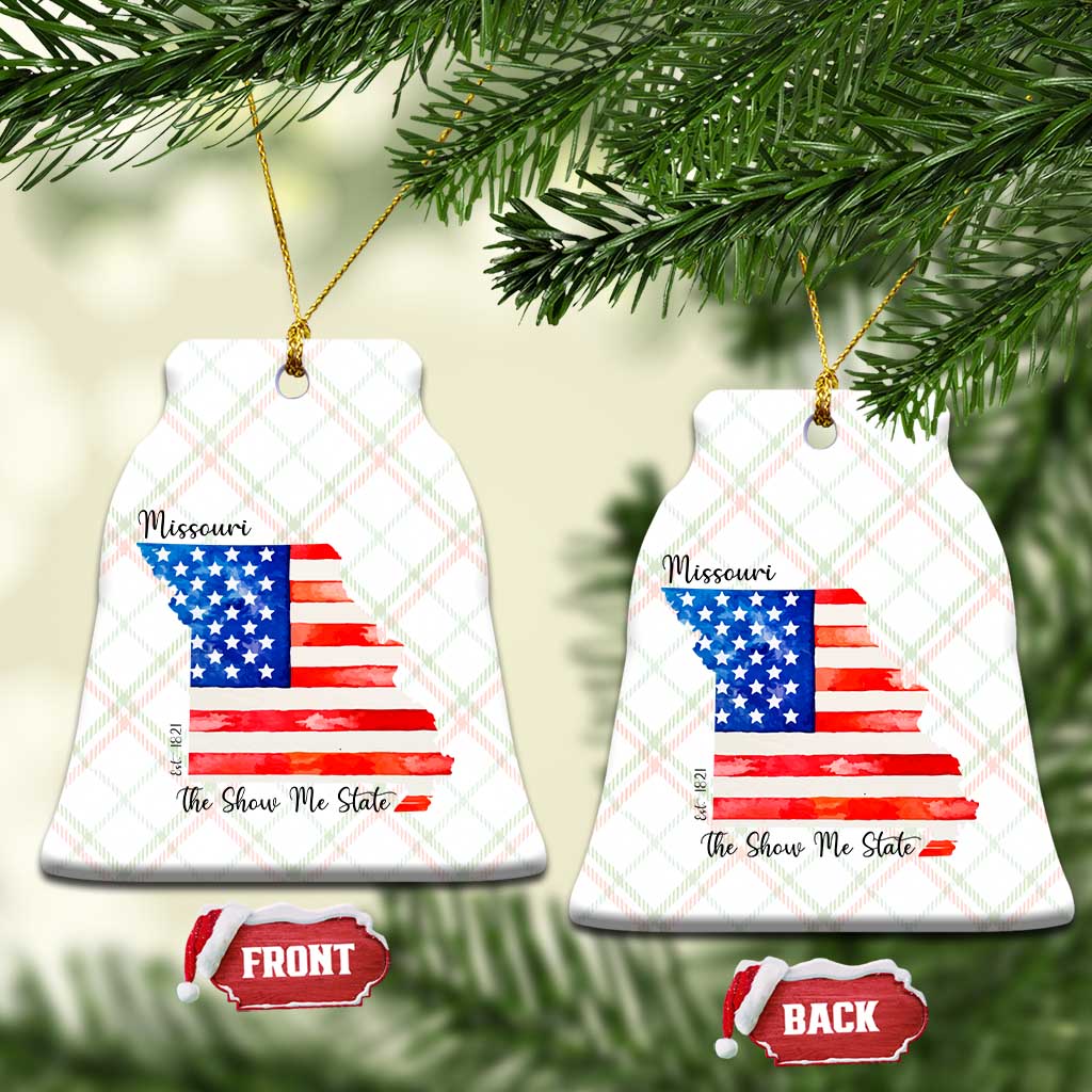 The Show Me State Est 1821 Ceramic Ornament Proud Missourian Gift