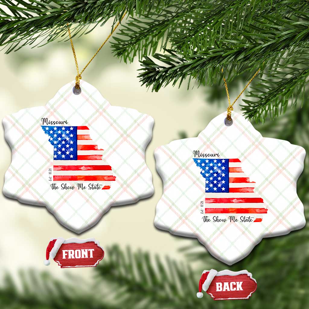 The Show Me State Est 1821 Ceramic Ornament Proud Missourian Gift
