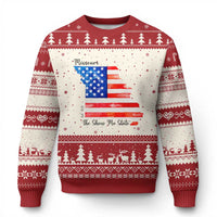 The Show Me State Est 1821 Ugly Christmas Sweater Proud Missourian Gift
