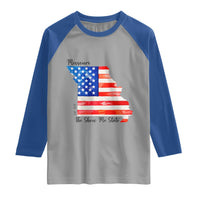 The Show Me State Est 1821 Raglan Shirt Proud Missourian Gift