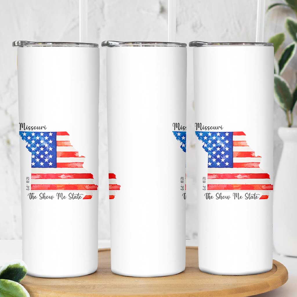 The Show Me State Est 1821 Skinny Tumbler Proud Missourian Gift