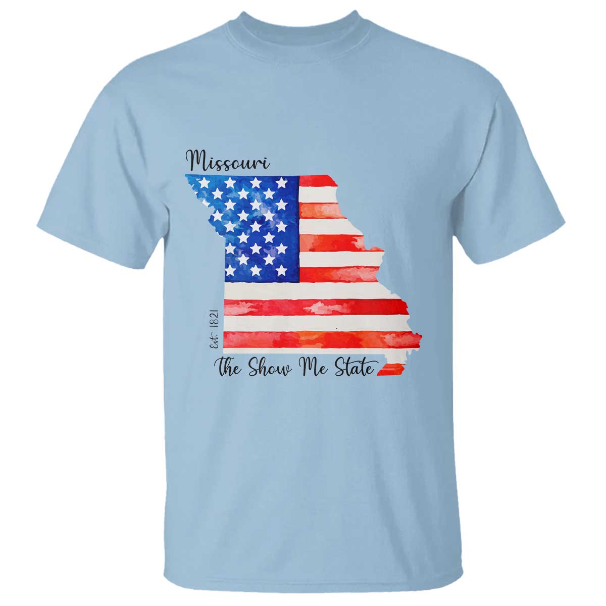 The Show Me State Est 1821 T Shirt Proud Missourian Gift