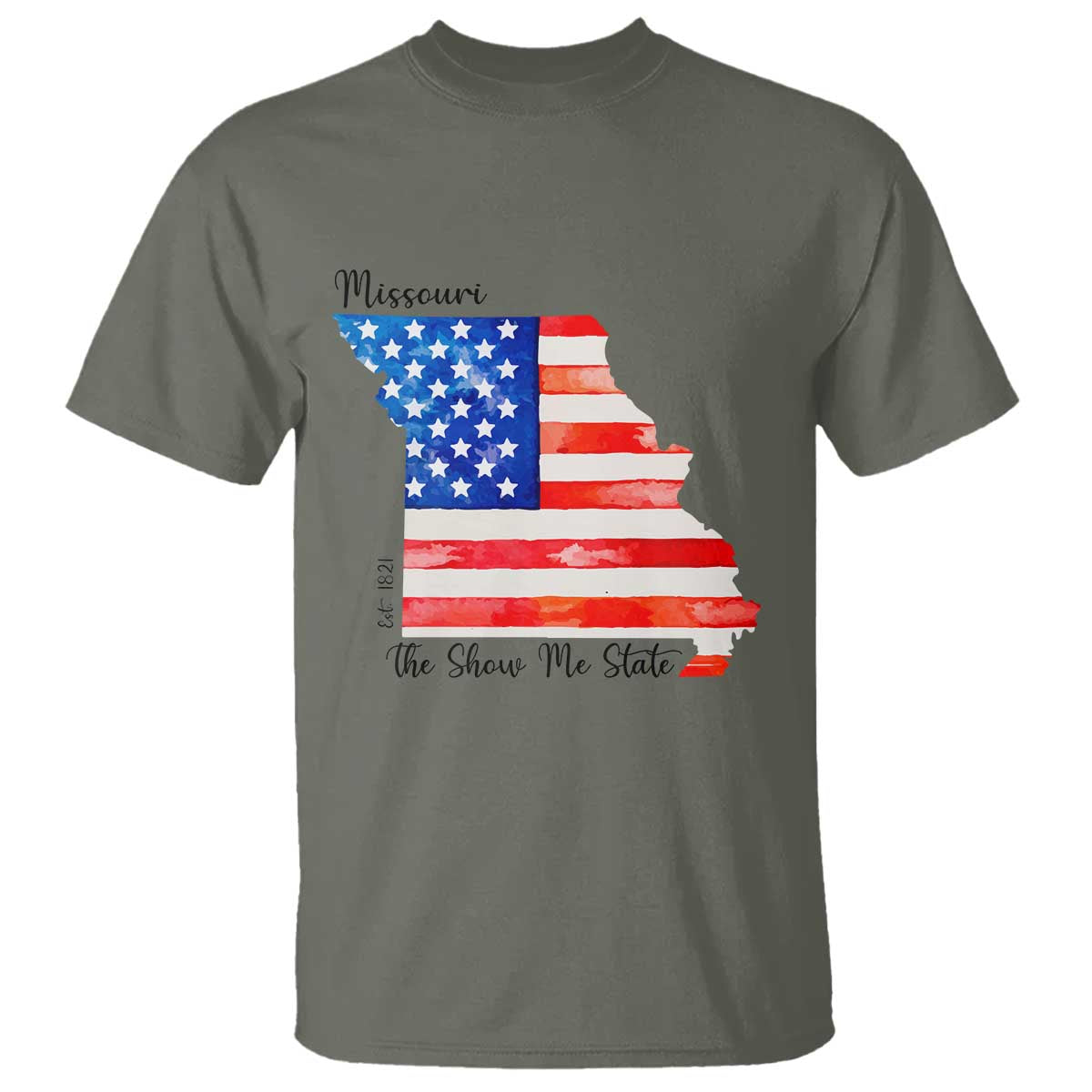 The Show Me State Est 1821 T Shirt Proud Missourian Gift