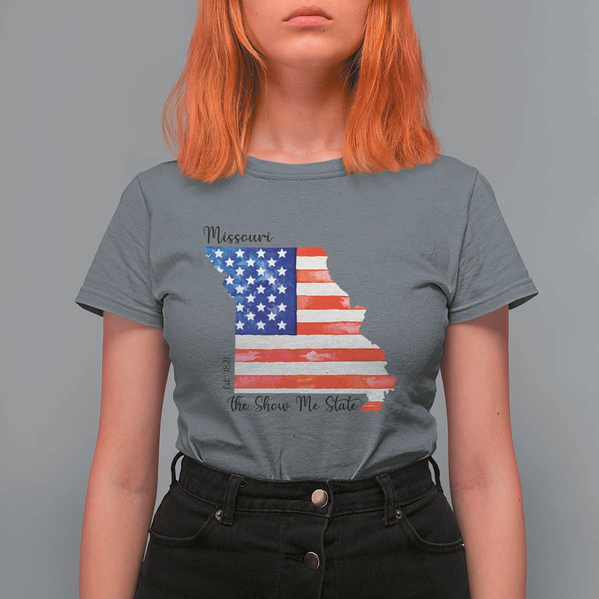 The Show Me State Est 1821 T Shirt For Women Proud Missourian Gift