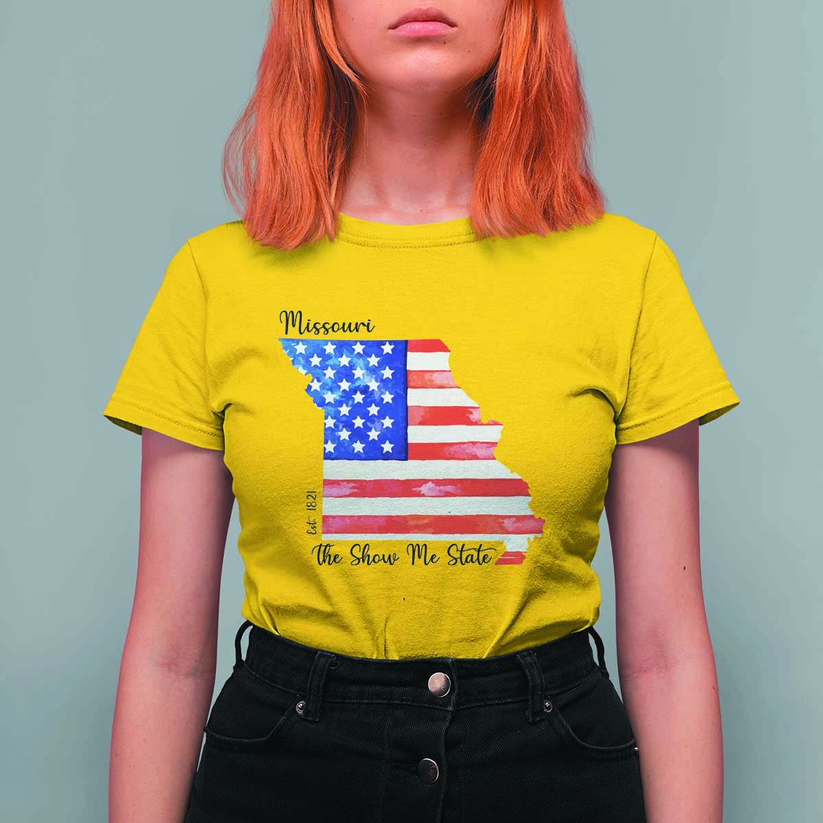 The Show Me State Est 1821 T Shirt For Women Proud Missourian Gift
